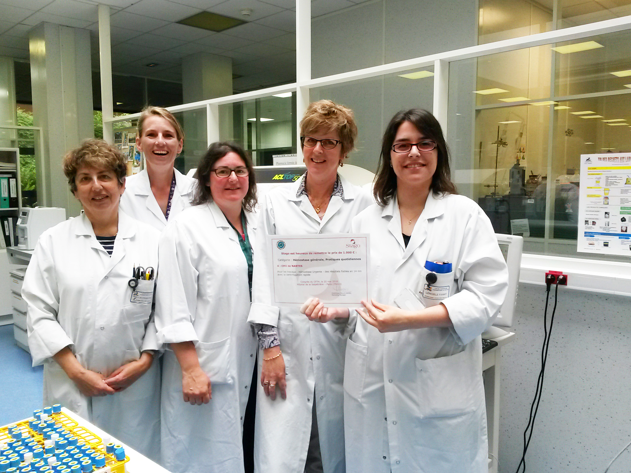 CHU de Nantes - l’équipe du laboratoire d’hématologie primée pour son ...