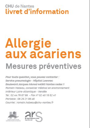 CHU de Nantes - Allergie aux acariens - mesures préventives