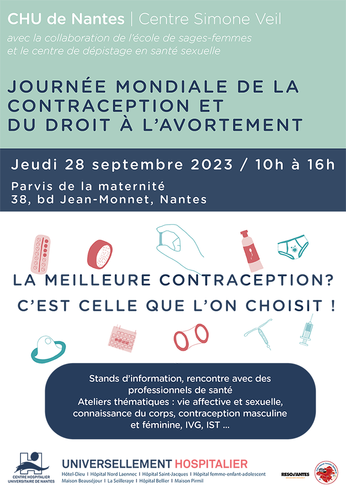 Journée mondiale de la contraception et du droit à l'avortement - 28 septembre 2023