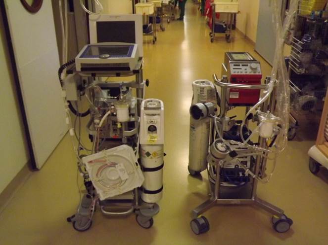 les appareils d'Ecmo