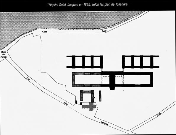 l'hôpital Saint-jacques en 1835