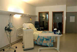 Une des chambres de l'unité kangourou